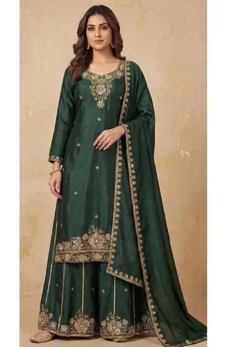 10087 A To D By Zorista Chinon Silk Pakistani Sharara Suits Suppliers In India
